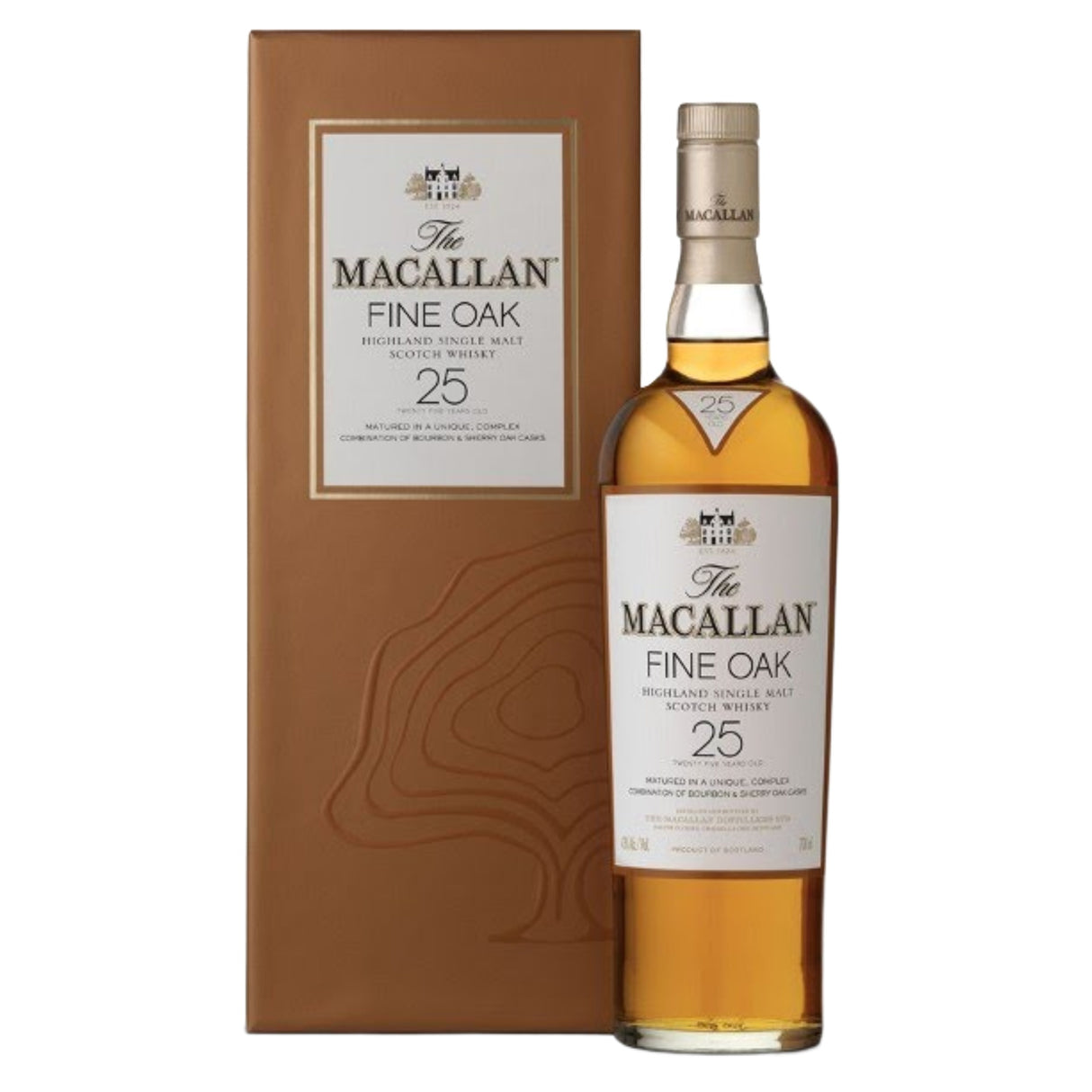 The Macallan Fine Oak 25 Year Old Single Malt Scotch Whisky | Free Shipping on orders $400+