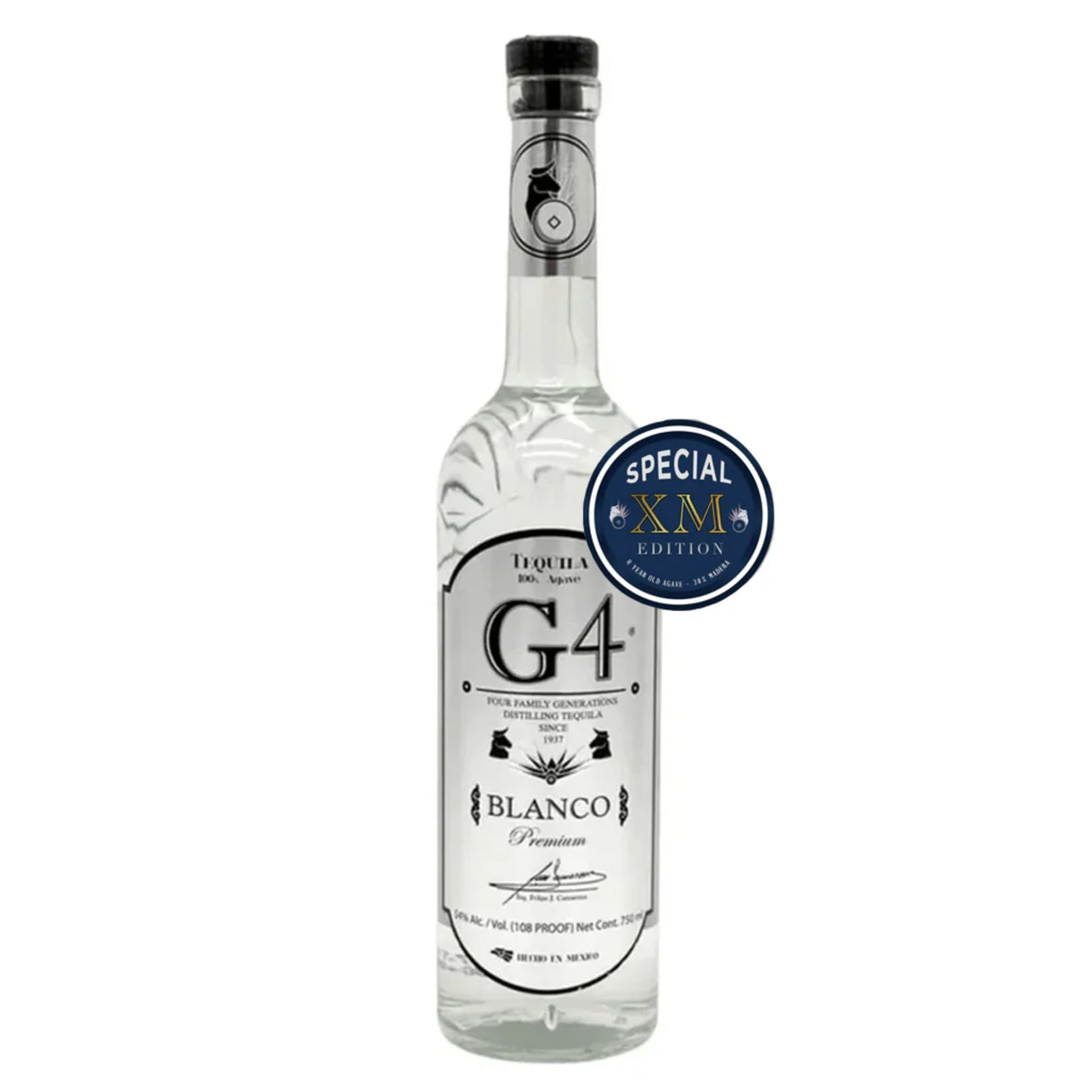 G4 Tequila Premium Blanco High Proof Tequila Special XM Edition | Free Shipping on orders $400+