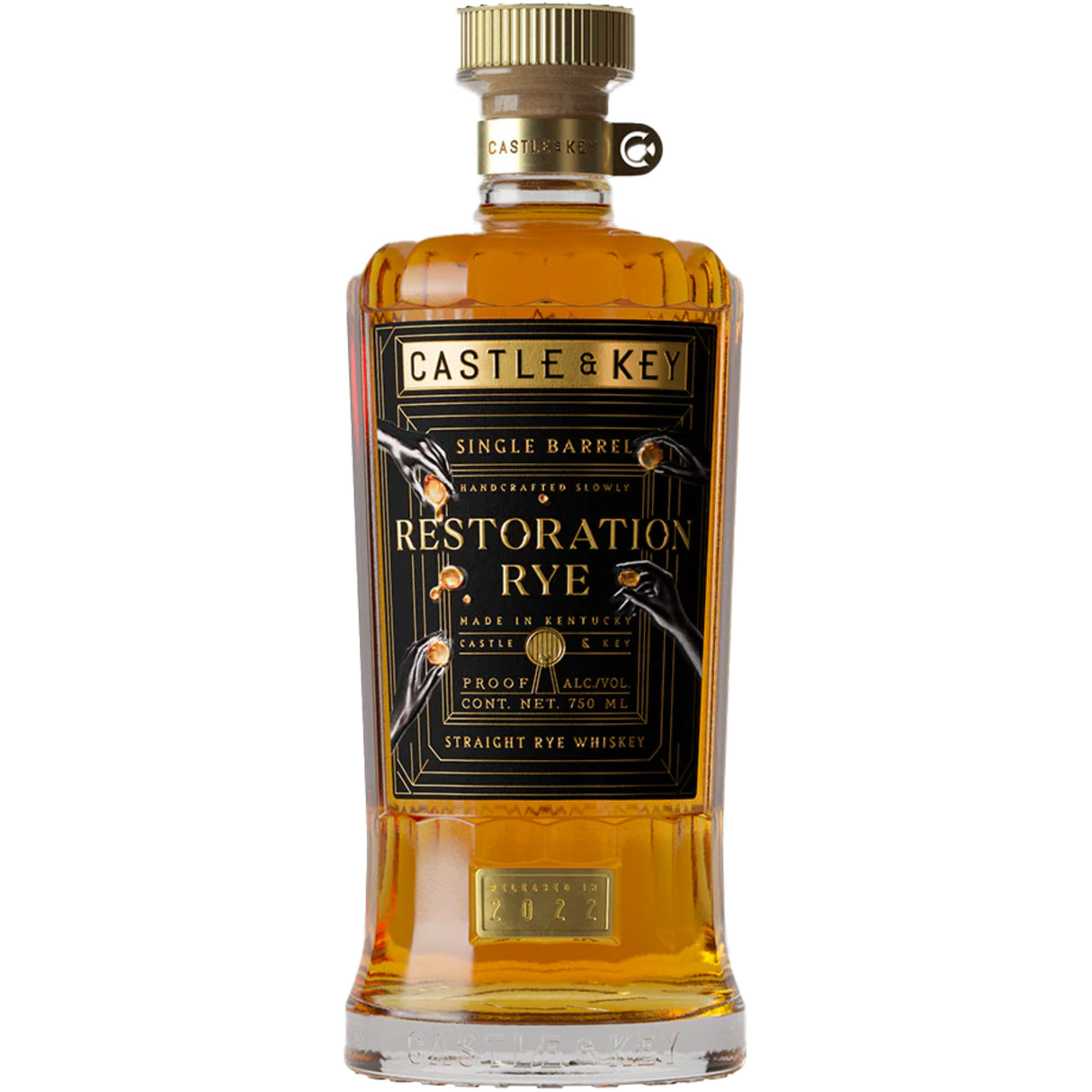 Castle & Key Restoration Single Barrel Straight Rye Whiskey | Free Shipping on orders $400+