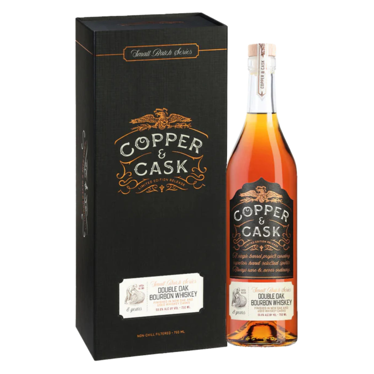 Copper & Cask 8 Year Double Oak Bourbon Batch 9 | Free Shipping on orders $400+