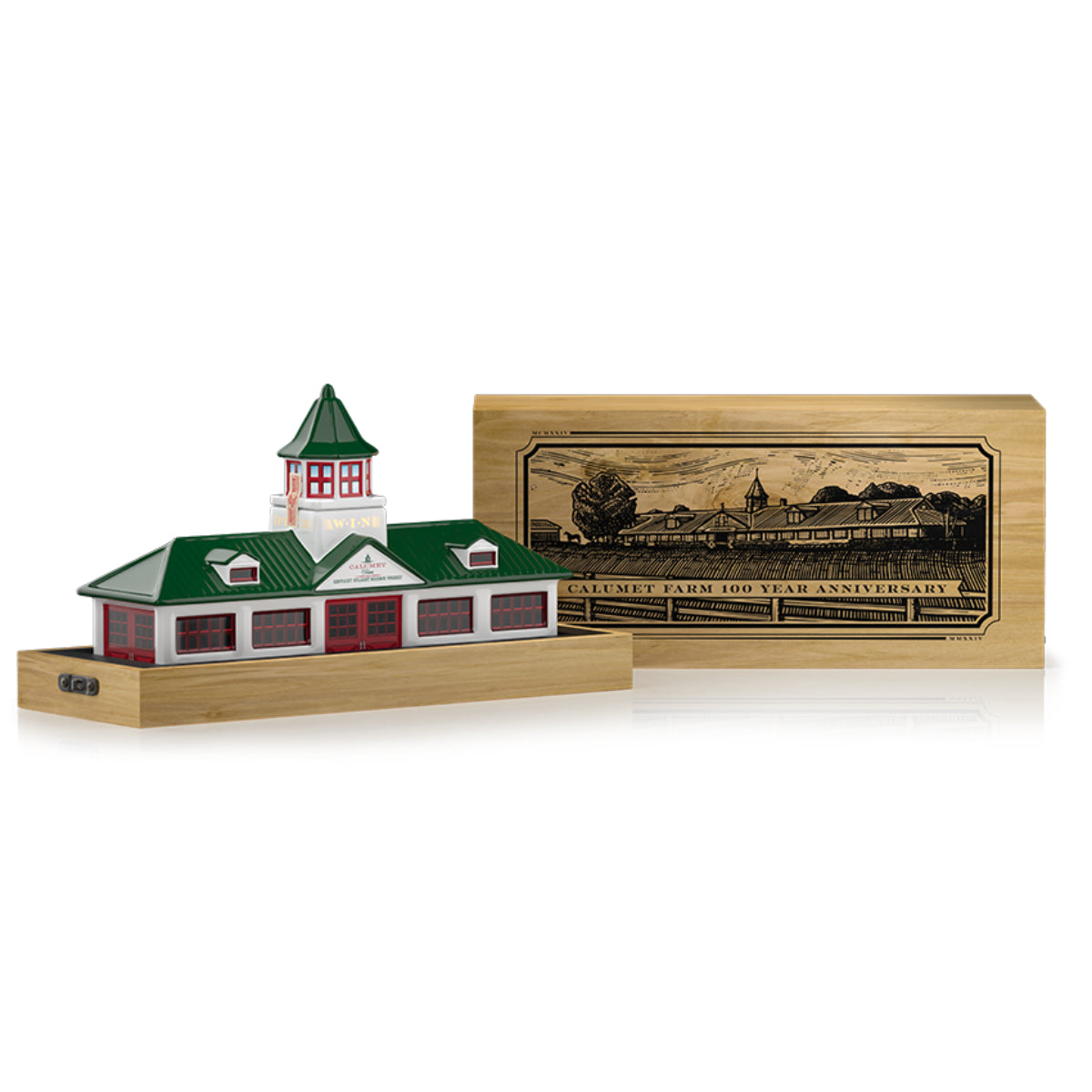 Calumet Farm Bourbon Ceramic Farm Decanter 100th Anniversary Release | Free Shipping on orders $400+