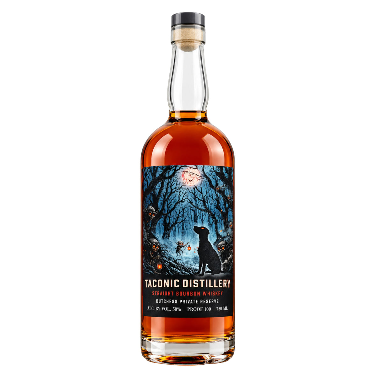 Taconic Distillery Dutchess Private Reserve Straight Bourbon Whiskey Halloween Edition | Free Shipping on orders $400+