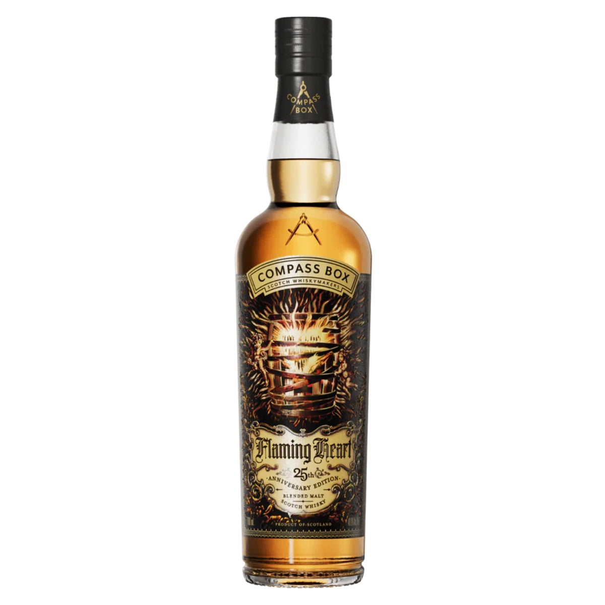 Compass Box Flaming Heart 25th Anniversary Blended Scotch Whisky | Free Shipping on orders $400+