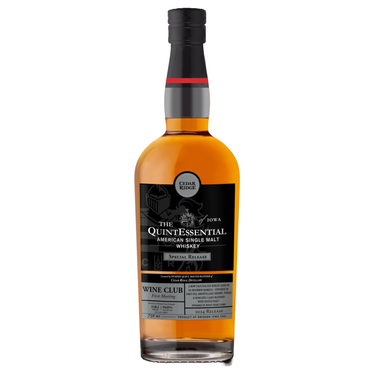 Cedar Ridge The QuintEssential American Single Malt Whiskey Special Release Wine Club First Meeting | Free Shipping on orders $400+