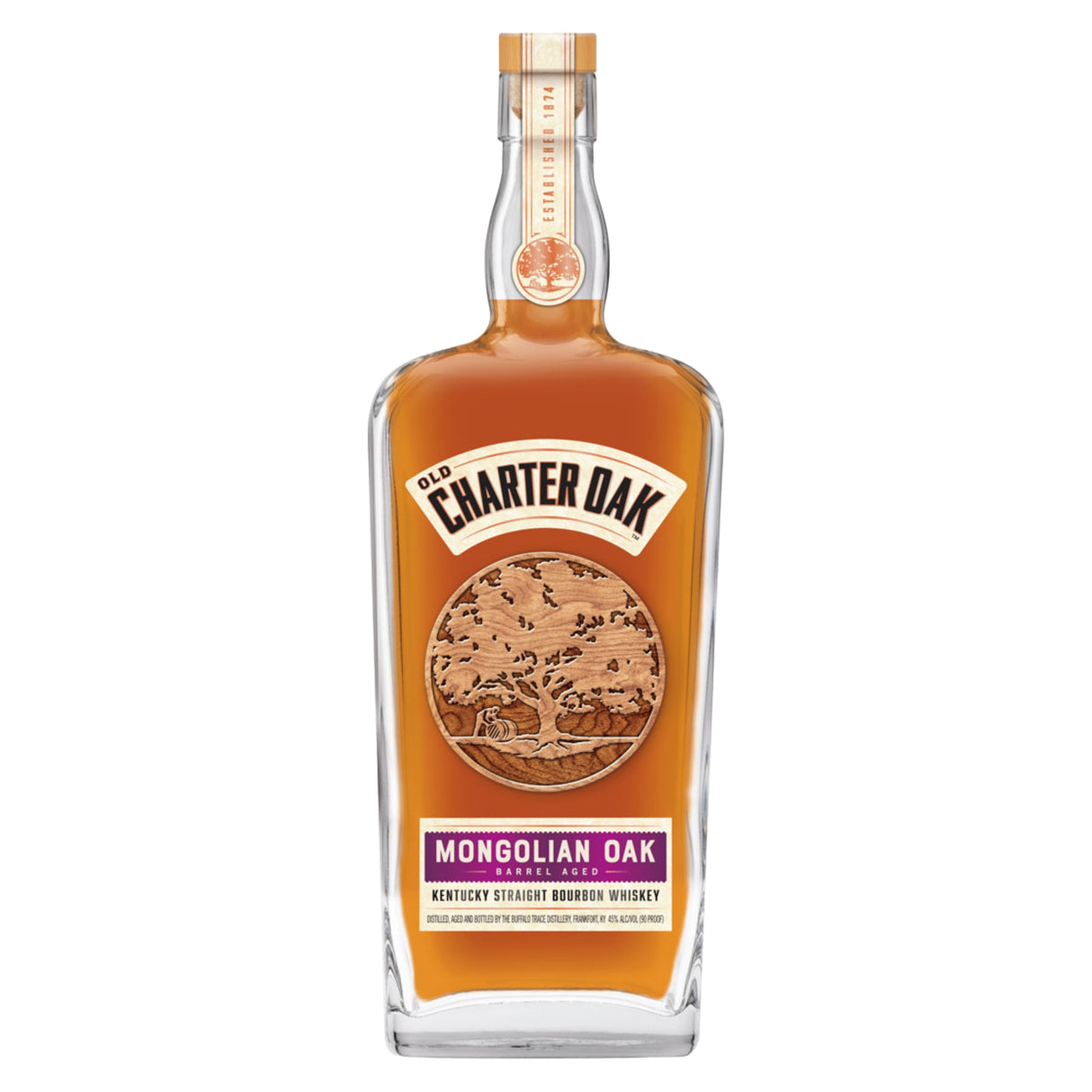Old Charter Oak Mongolian Oak Kentucky Straight Bourbon Whiskey | Free Shipping on orders $400+