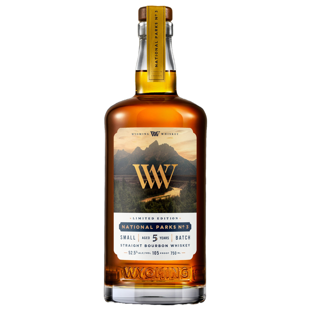 Wyoming Whiskey 5 Years "National Parks No. 4" Limited Edition Straight Bourbon Whiskey | Free Shipping on orders $400+