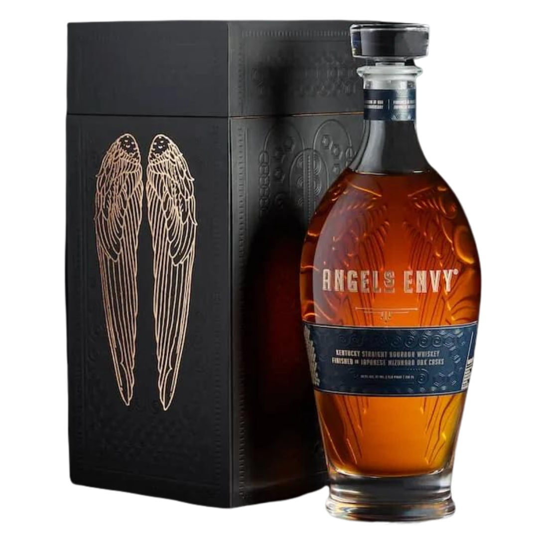 Angel’s Envy Kentucky Straight Bourbon Whiskey Finished In Japanese Mizunara Oak Casks | Free Shipping on orders $400+