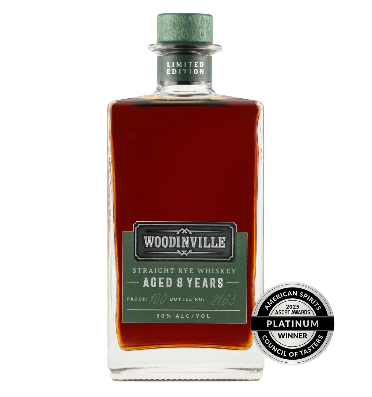 Woodinville 8 Year Straight 100% Rye Whiskey | Free Shipping on orders $400+