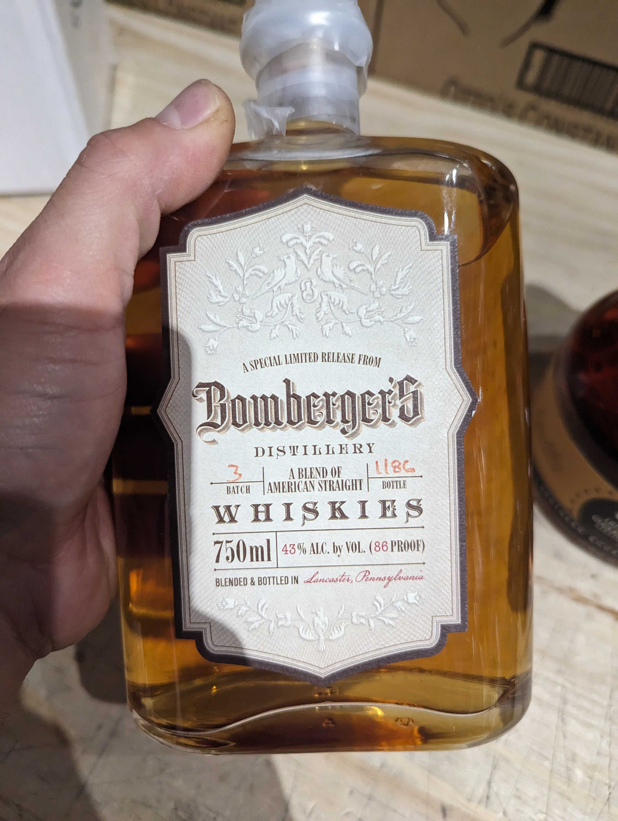 Bomberger's A Blend Of American Straight Whiskies Batch No. 3 | Free Shipping on orders $400+