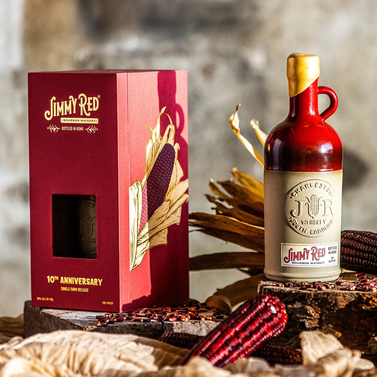Jimmy Red 10-Year Anniversary Bottle-in-Bond Bourbon Whiskey | Free Shipping on orders $400+