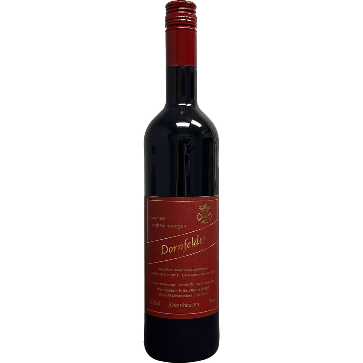 Windisch Dornfelder Wormser Liebfrauenmorgen Sweet Red Wine