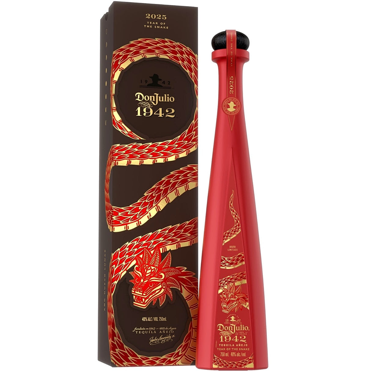 Don Julio 1942 Anejo Tequila New Year Of The Snake 2025 Edition | Free Shipping on orders $400+