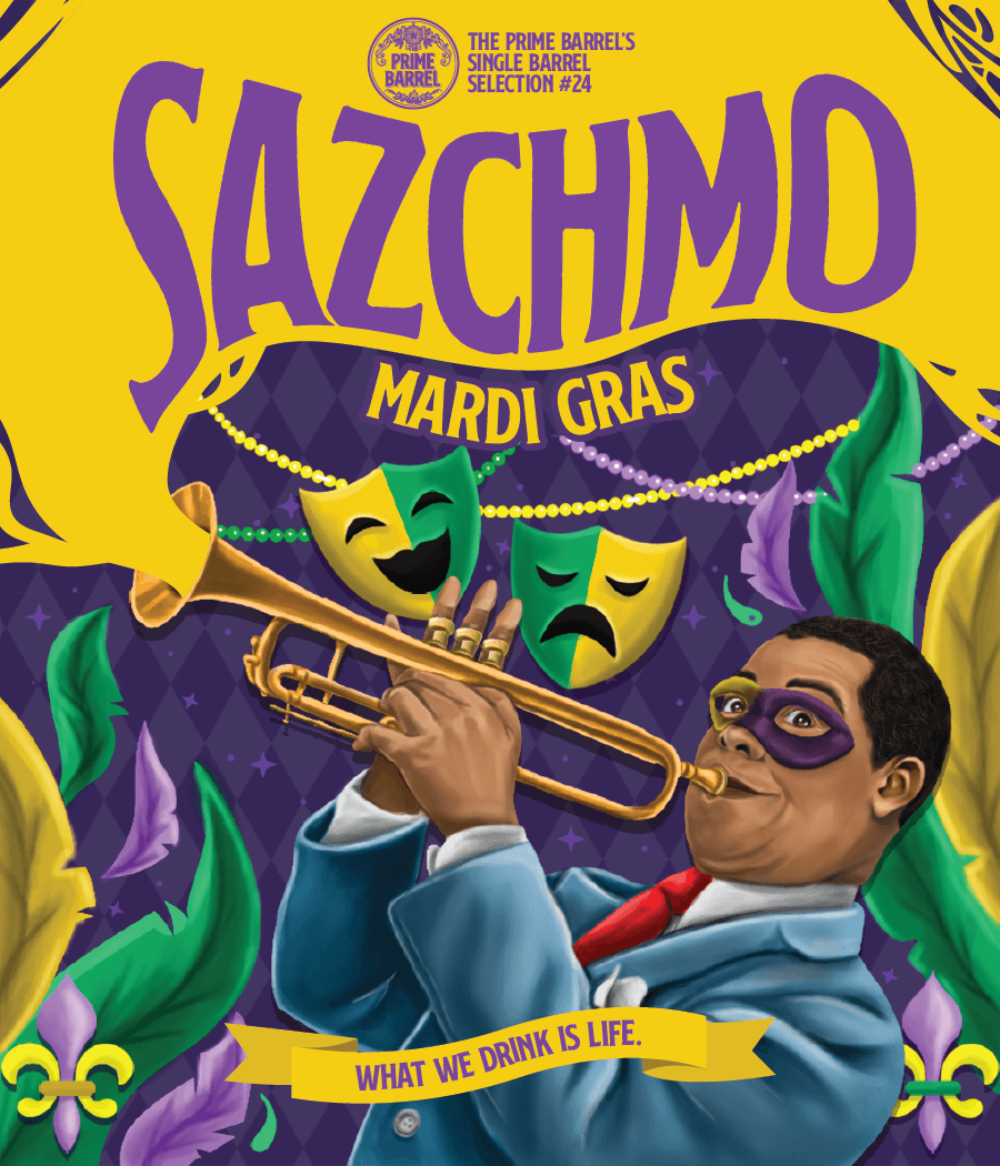 Sazerac “Sazchmo - Mardi Gras” Single Barrel Straight Rye Whiskey The Prime Barrel Pick #24 - De Wine Spot | DWS - Drams/Whiskey, Wines, Sake