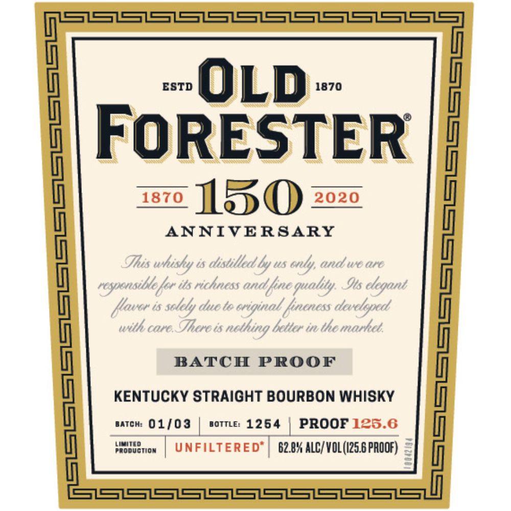 Old Forester 150th Anniversary Batch Proof Kentucky Straight Bourbon Whiskey | Free Shipping on orders $400+