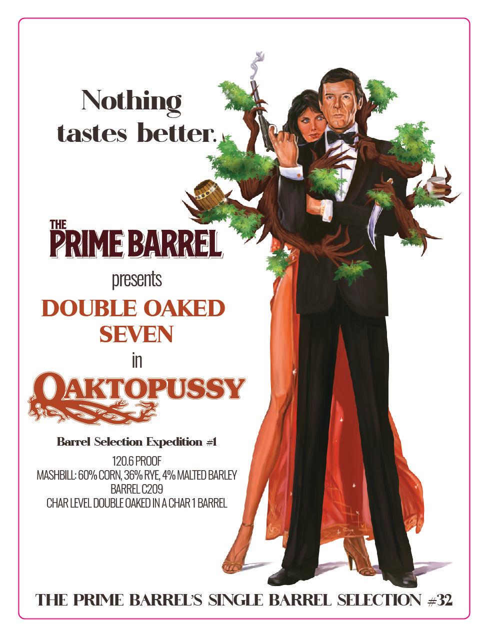 NULU Double Oaked "Double Oaked Seven" Straight Bourbon Whiskey The Prime Barrel Pick #32 - De Wine Spot | DWS - Drams/Whiskey, Wines, Sake