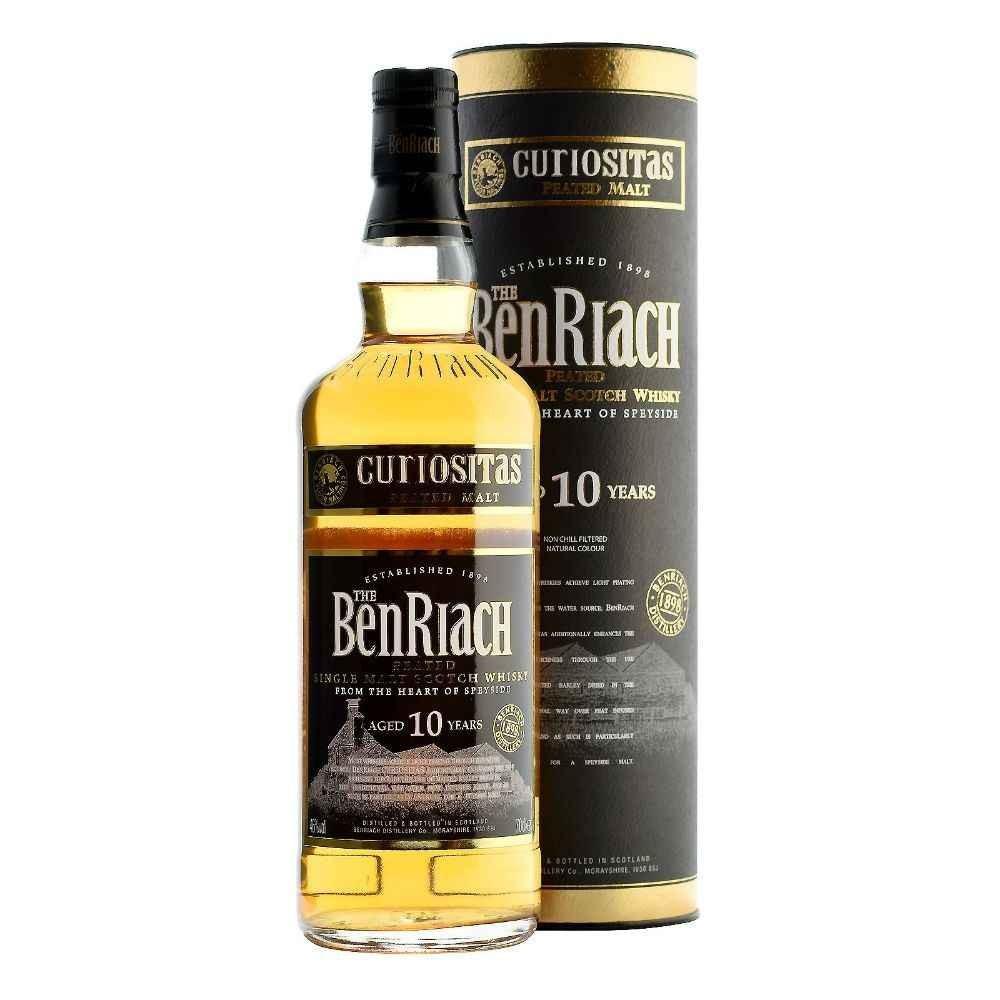 The BenRiach Curiositas 10 Years Peated Single Malt Scotch Whisky | Free Shipping on orders $400+