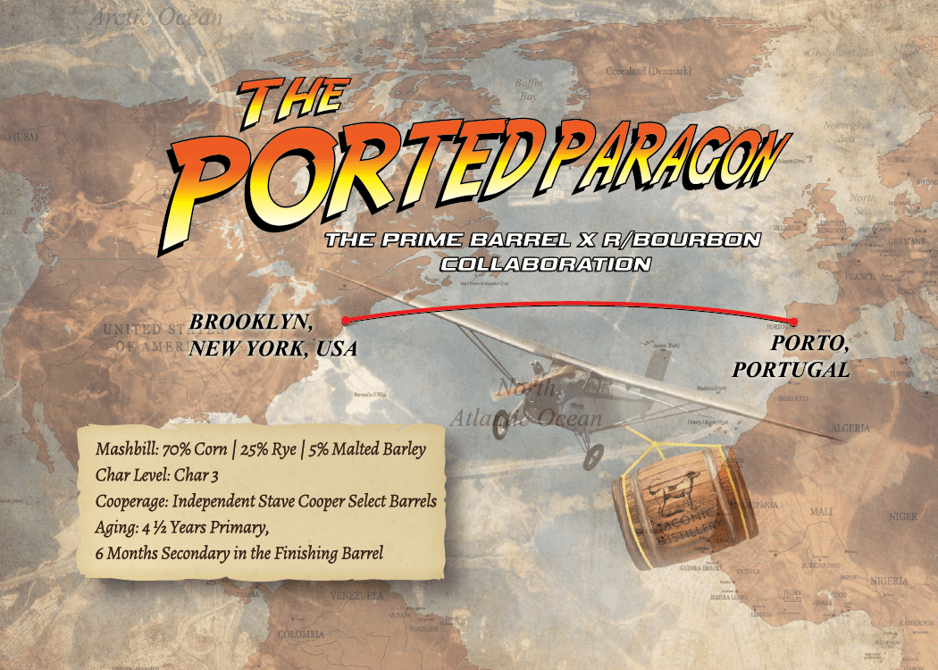Taconic Distillery "The Ported Paragon" Collaboration Dutchess Private Reserve Straight Bourbon Whiskey Port Barrel Finish | Free Shipping on orders $400+