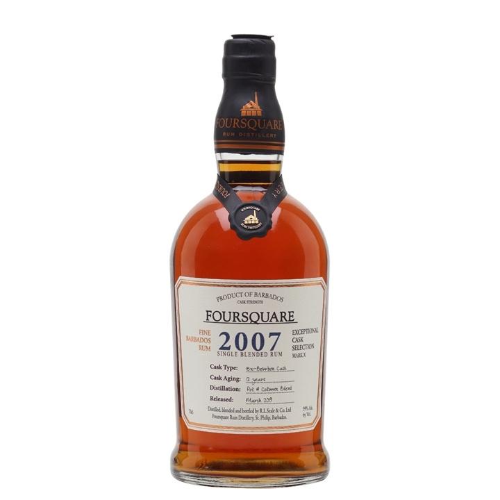 Foursquare Distillery Mark X "2007" 12 Year Old Exceptional Cask Selection Single Blended Rum | Free Shipping on orders $400+