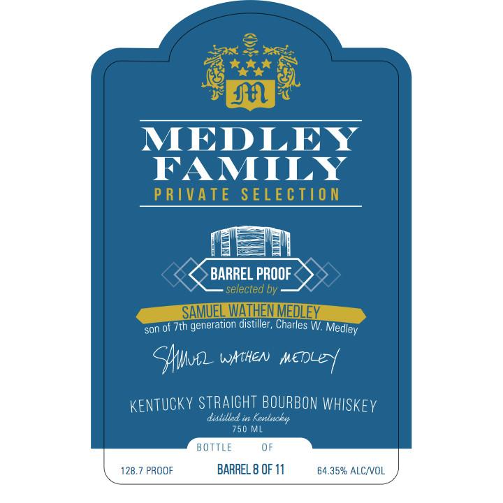 Medley Family Private Selection Kentucky Straight Bourbon Whiskey #1 (John A Medley Jr.; 128.4 Proof)