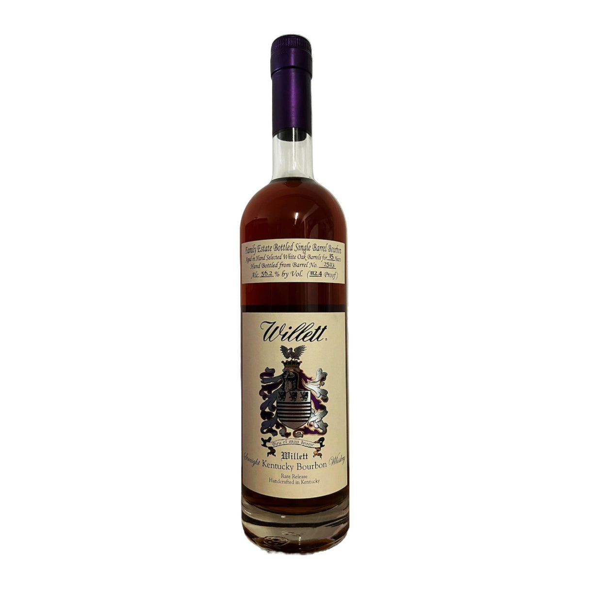 Willett Family Estate Single Barrel 15 Years Kentucky Straight Bourbon Whiskey #2503 (112.4 Proof)