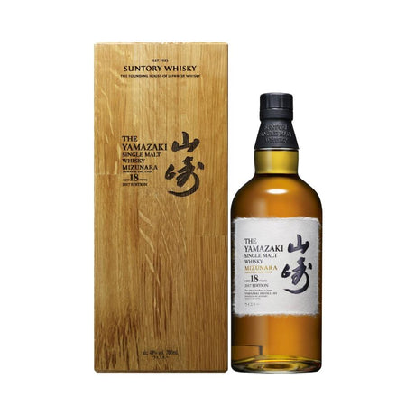 Suntory Yamazaki Mizunara 18 Years Single Malt Japanese Whisky - De Wine Spot | DWS - Drams/Whiskey, Wines, Sake