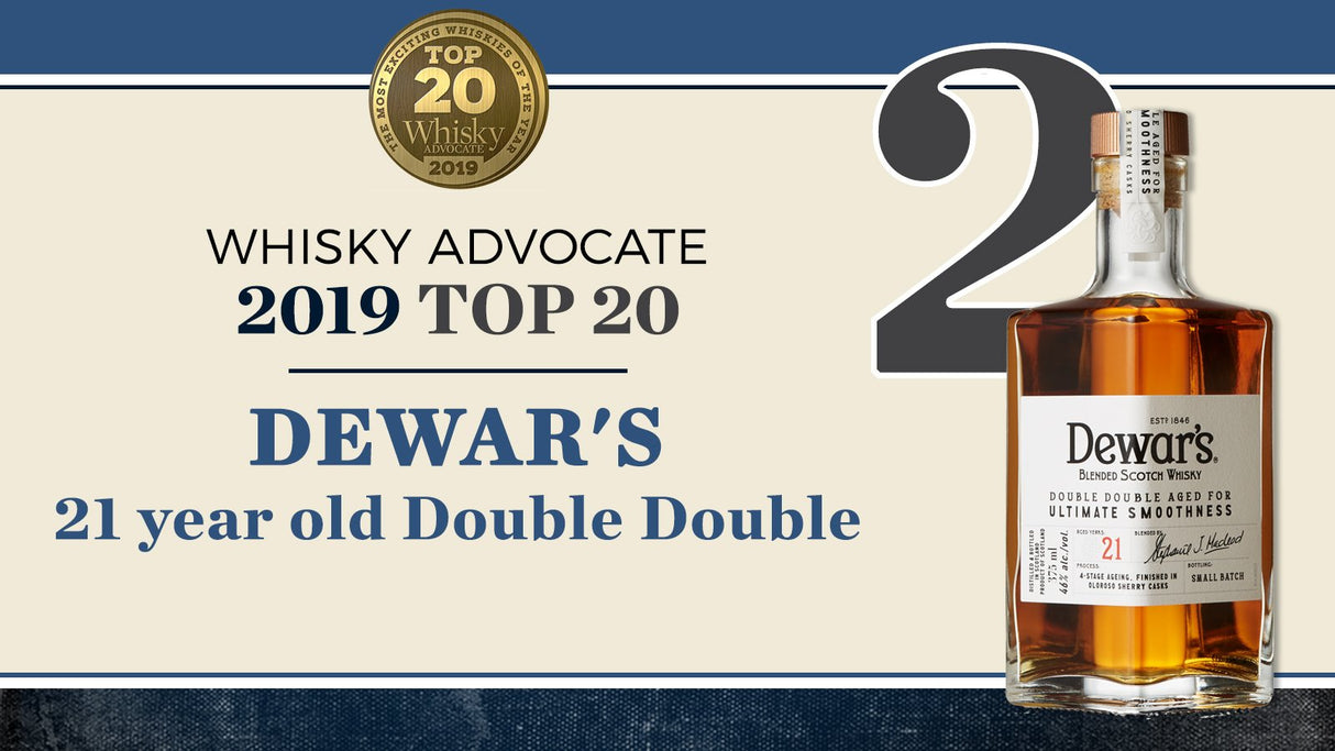 Dewars 21 Years Double Aged Blended Scotch Whisky | Free Shipping on orders $400+