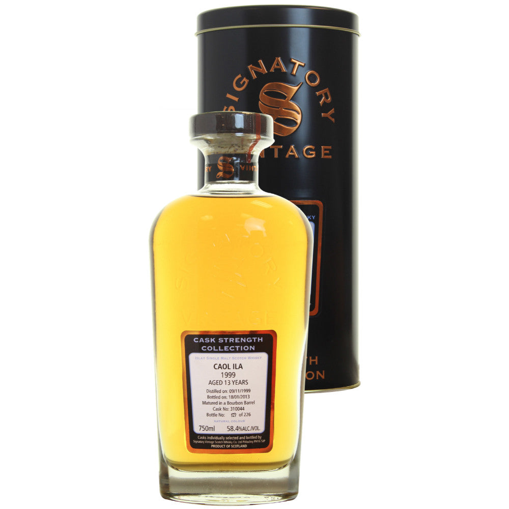 Caol Ila Hogshead 13 yrs Islay Cask Strength Signatory Single Malt Scotch Whisky | Free Shipping on orders $400+