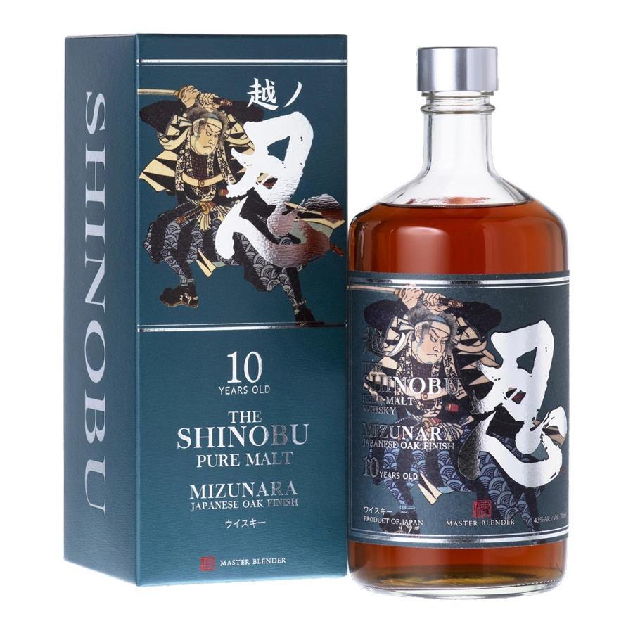 The Shinobu 10 Years Mizunara Oak Finish Pure Malt Japanese Whisky | Free Shipping on orders $400+