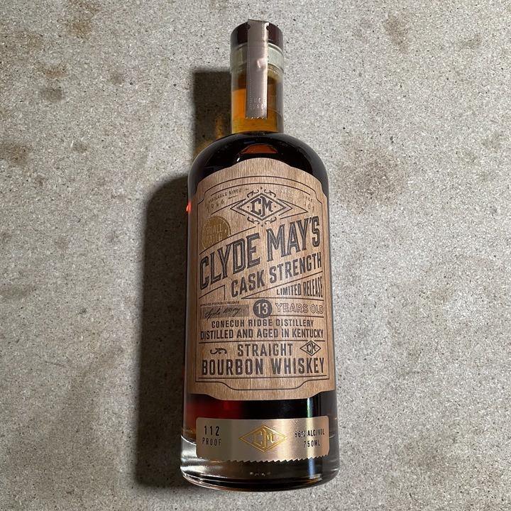 Clyde May's 13 Year Old Cask Strength Aged in Kentucky Whiskey Limited Release | Free Shipping on orders $400+