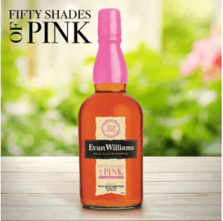 Evan Williams Fifty Shades Of Pink Kentucky Straight Bourbon Whiskey | Free Shipping on orders $400+