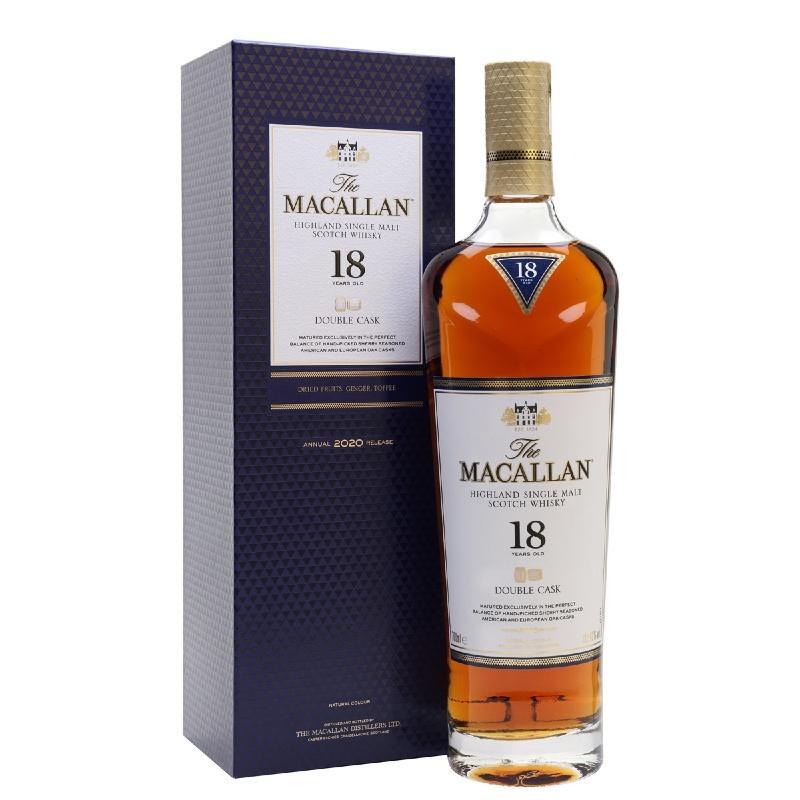 Macallan 18 Years Double Cask Highland Single Malt Scotch Whisky | Free Shipping on orders $400+