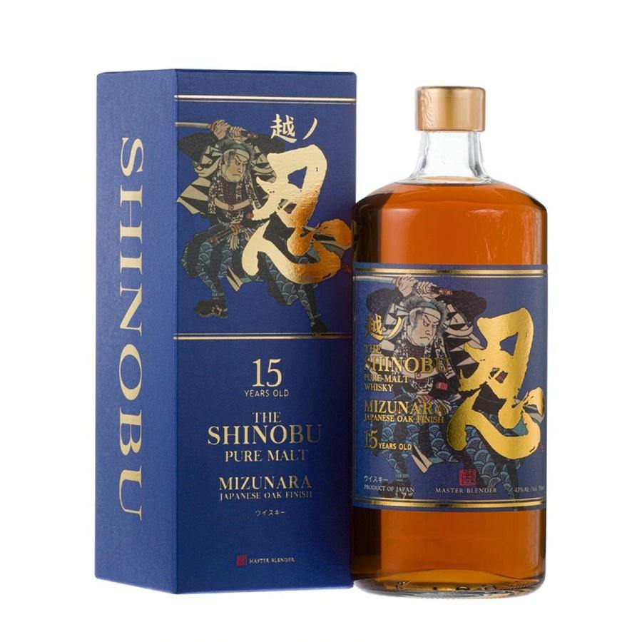 The Shinobu 15 Years Mizunara Oak Finish Pure Malt Japanese Whisky | Free Shipping on orders $400+