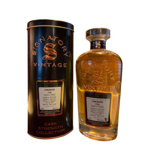 Linkwood 22 yrs Speyside Cask Strength Signatory Single Malt Scotch Whisky | Free Shipping on orders $400+