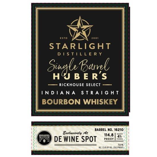 Starlight Distillery Breaking Bourbon "Superstar" Single Barrel Bourbon | Free Shipping on orders $400+