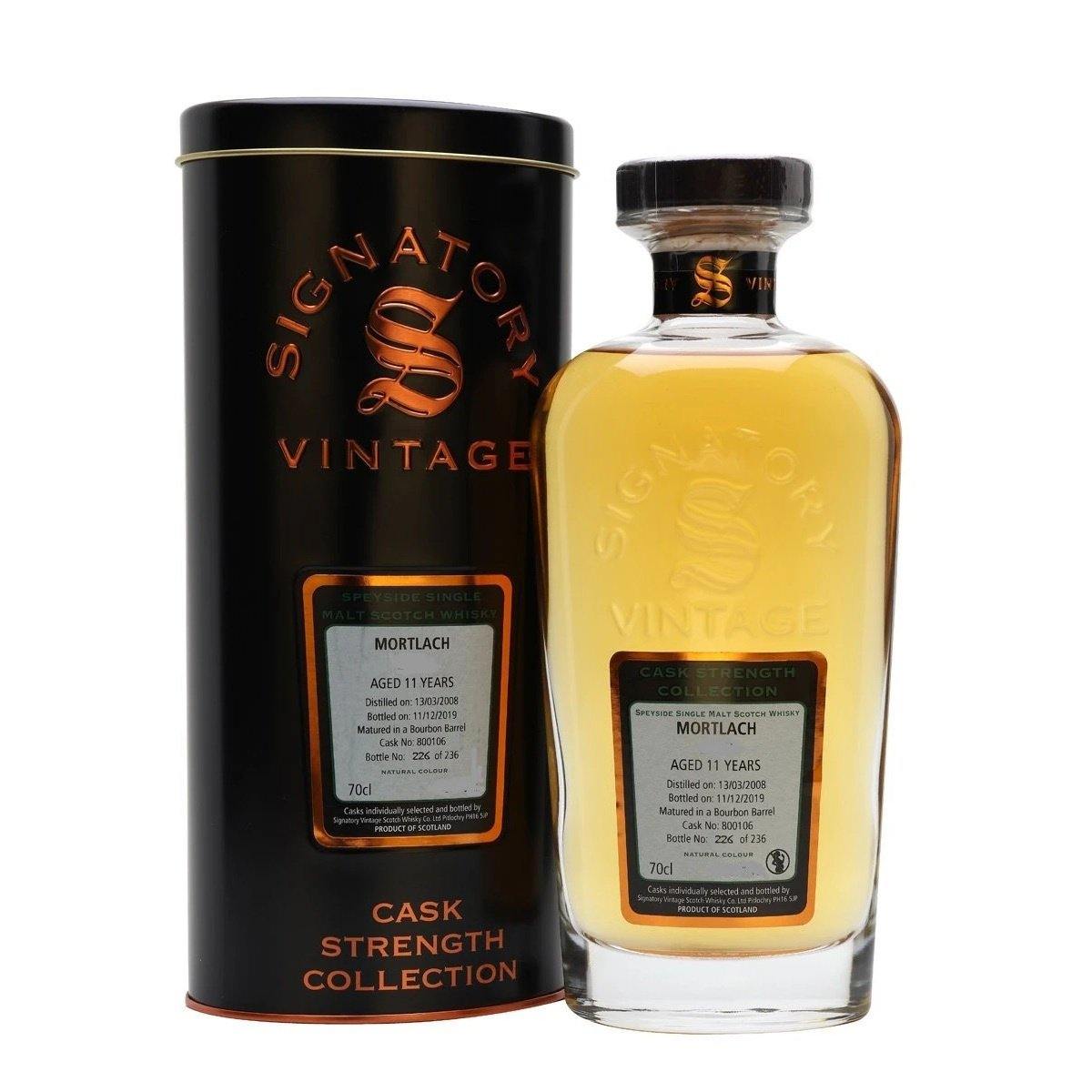 Mortlach 11 yrs 2009 Speyside Cask Strength Signatory Single Malt Scotch Whisky | Free Shipping on orders $400+