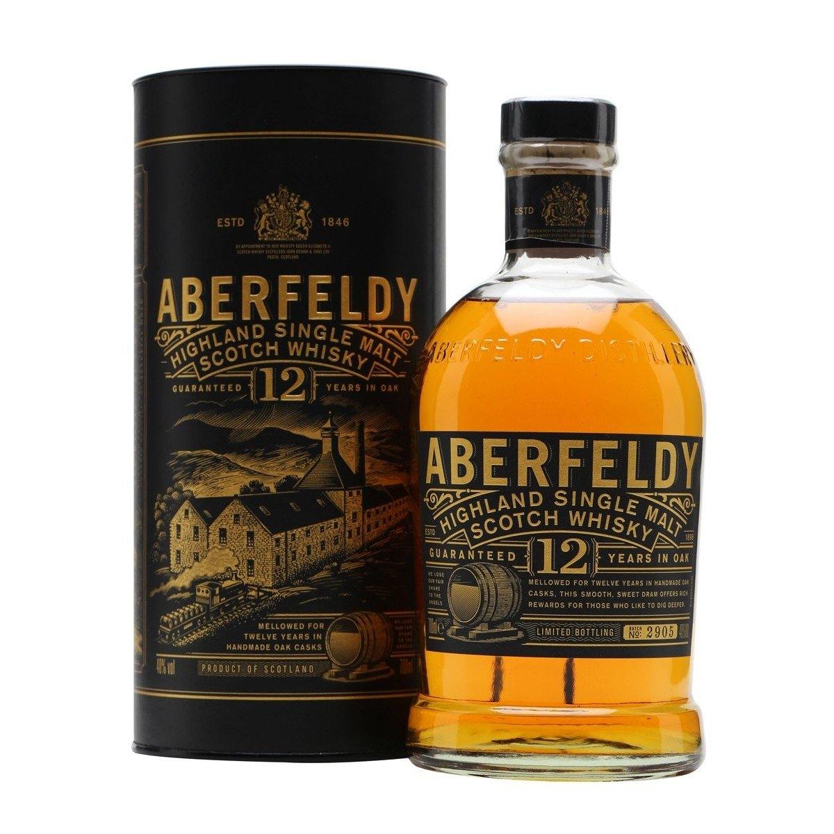 Aberfeldy 12 Years Highland Single Malt Scotch Whisky | Free Shipping on orders $400+