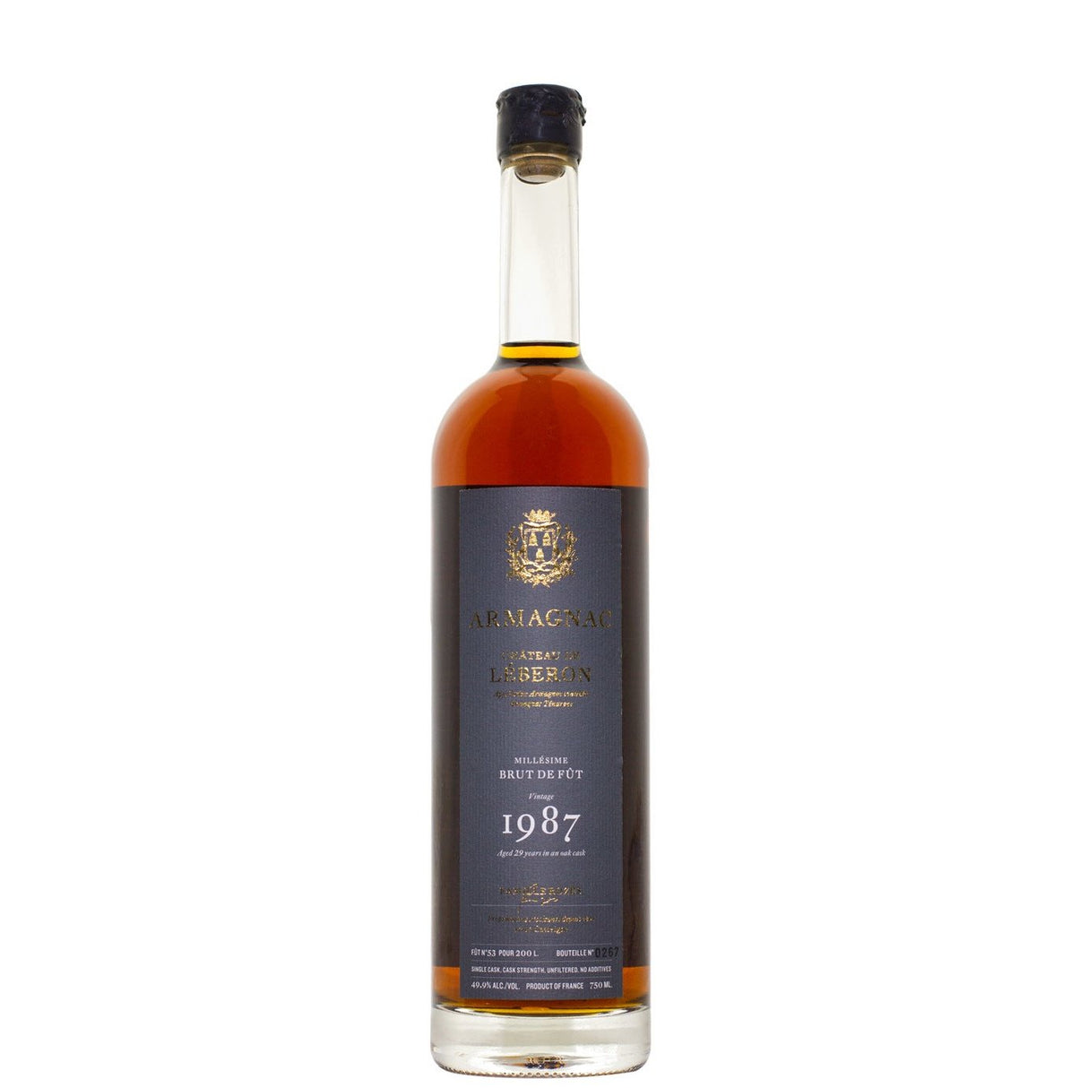 Chateau de Leberon 1987 29 Year Single Cask Tenareze Armagnac | Free Shipping on orders $400+