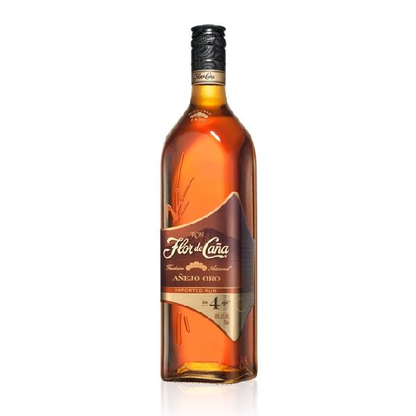 Flor de Cana 4 Year Anejo Oro Rum | Free Shipping on orders $400+