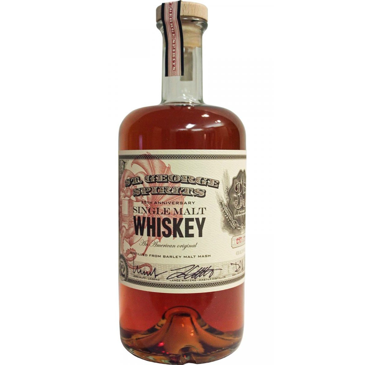 St. George 35th Anniversary Single Malt Whiskey | Free Shipping on orders $400+