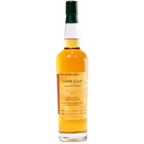 Low Gap 2 Years Old California Rye Whiskey | Free Shipping on orders $400+