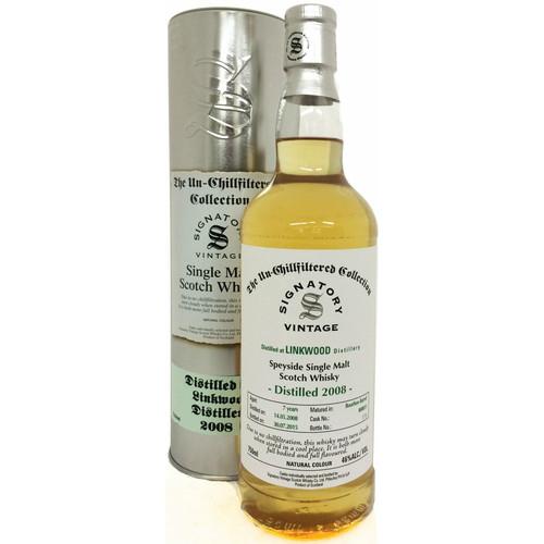 Linkwood 7 yrs Speyside Unchillfiltered Signatory Single Malt Scotch Whisky | Free Shipping on orders $400+