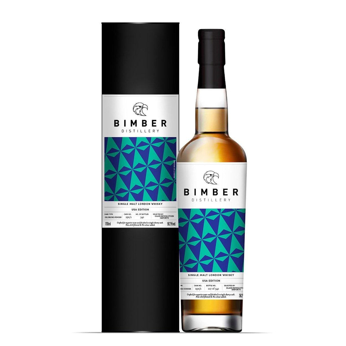Bimber Distillery USA Edition Oloroso Finish Single Malt London Whisky | Free Shipping on orders $400+