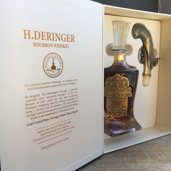 H Deringer 5yr Bourbon Gift Set 750ml - Luekens Wine & Spirits