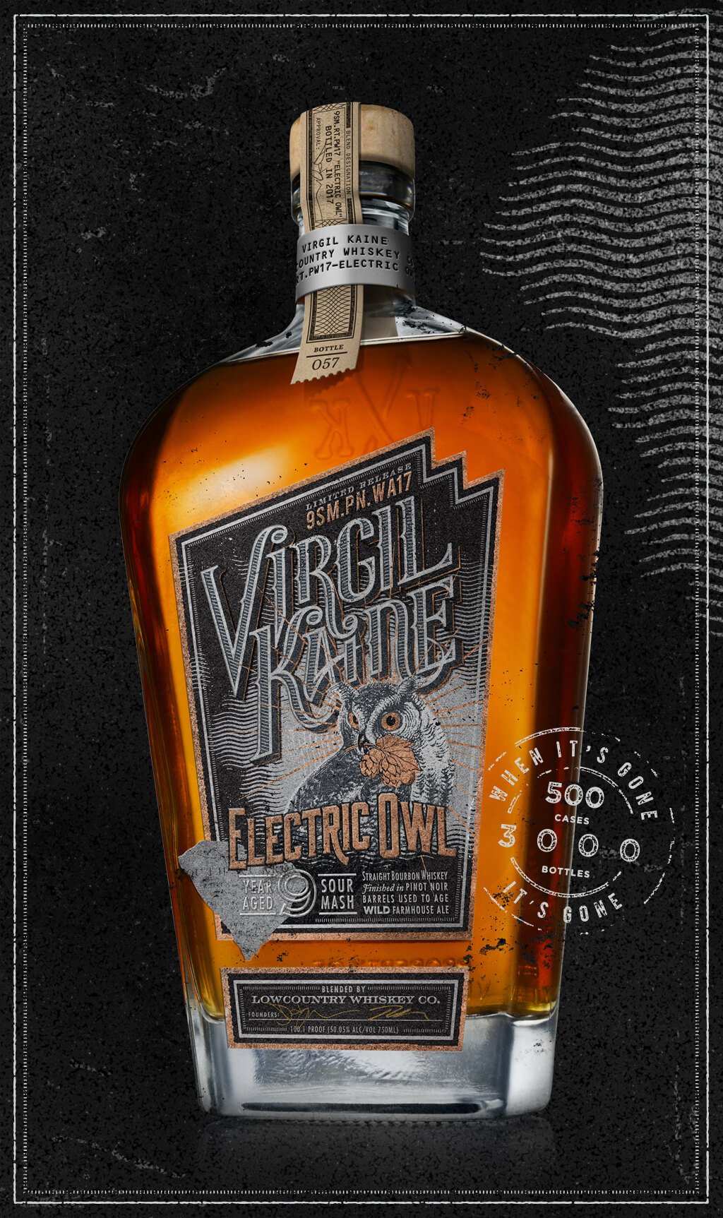 Virgil Kaine Electric Owl Bourbon Whiskey | Free Shipping on orders $400+