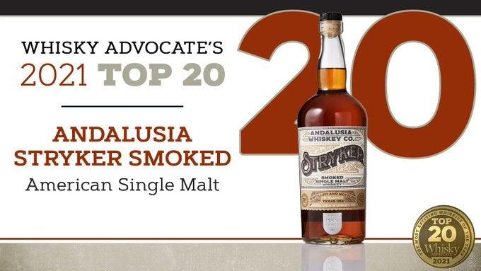 Andalusia Whiskey Stryker Smoked Single Malt Whiskey | Free Shipping on orders $400+