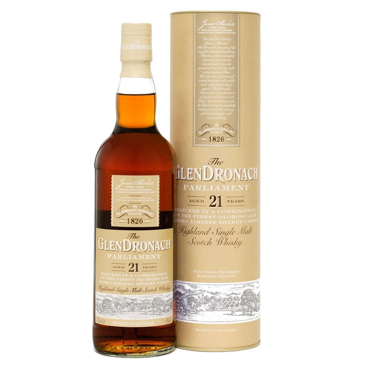 The GlenDronach 21 Years Old Parliament 21 Year Old Single Malt Scotch Whisky | Free Shipping on orders $400+