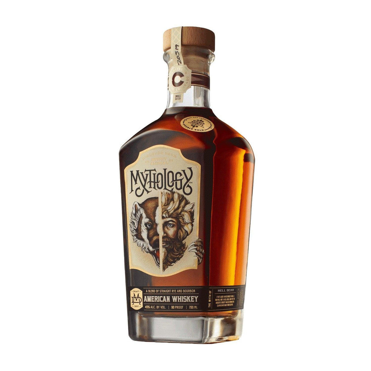 Mythology Distillery Hell Bear American Whiskey | Free Shipping on orders $400+