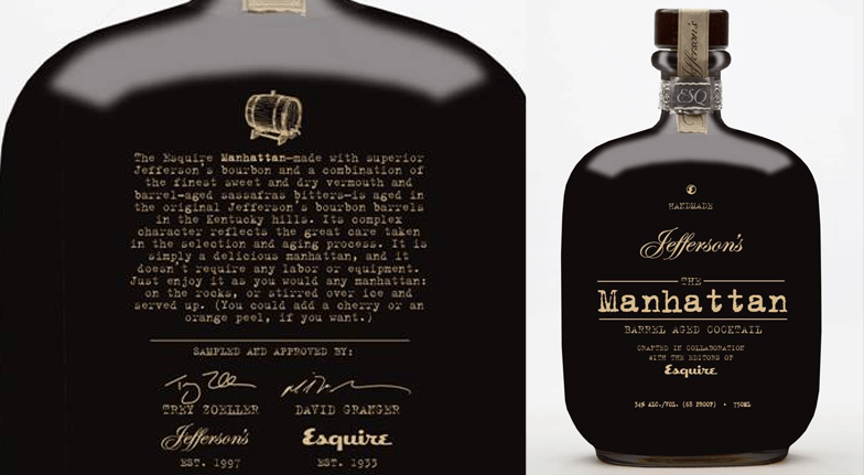 Jefferson's The Manhattan Barrel Finished Cocktail | Free Shipping on orders $400+