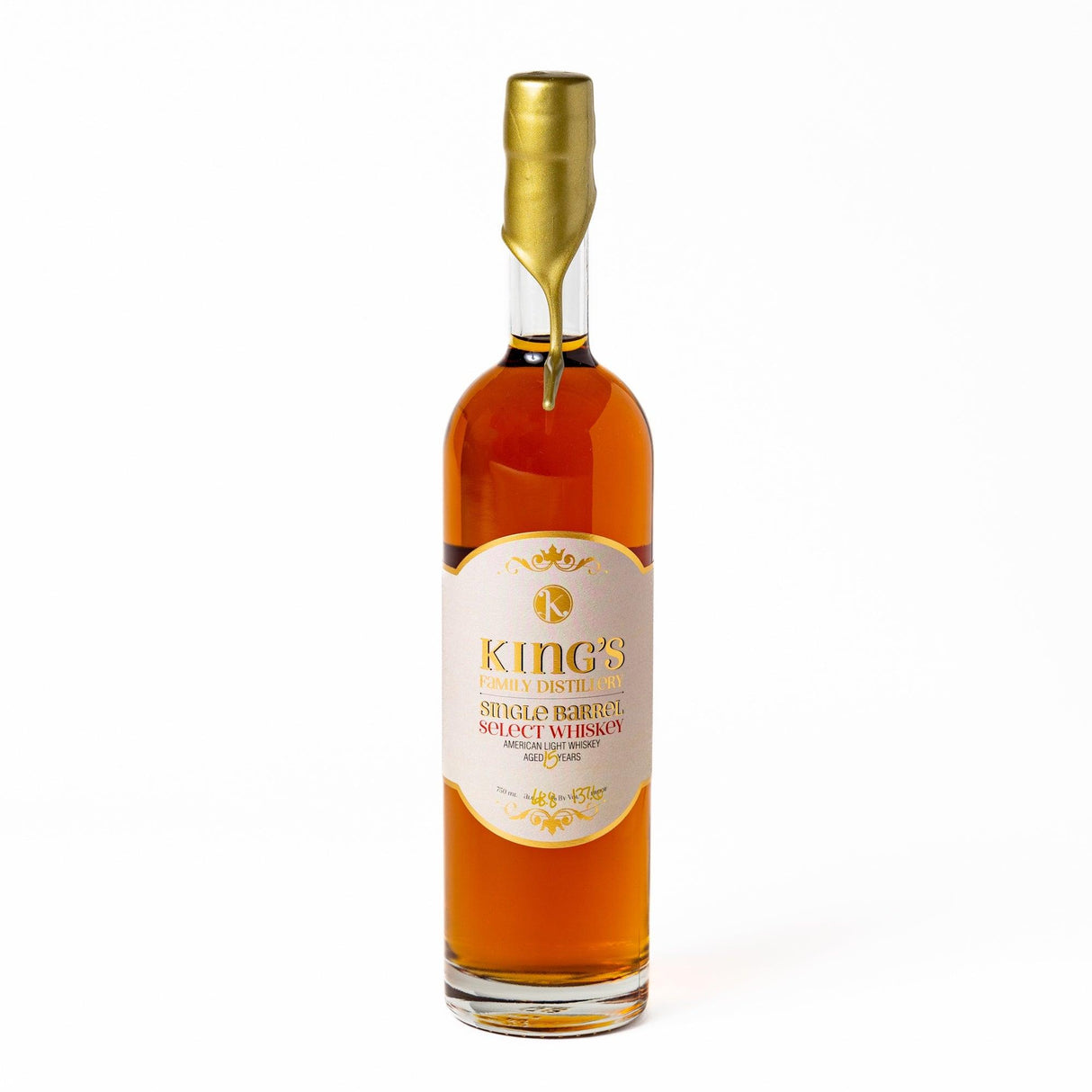 King's Family Distillery 15 Years Old Single Barrel American Light Whiskey | Free Shipping on orders $400+