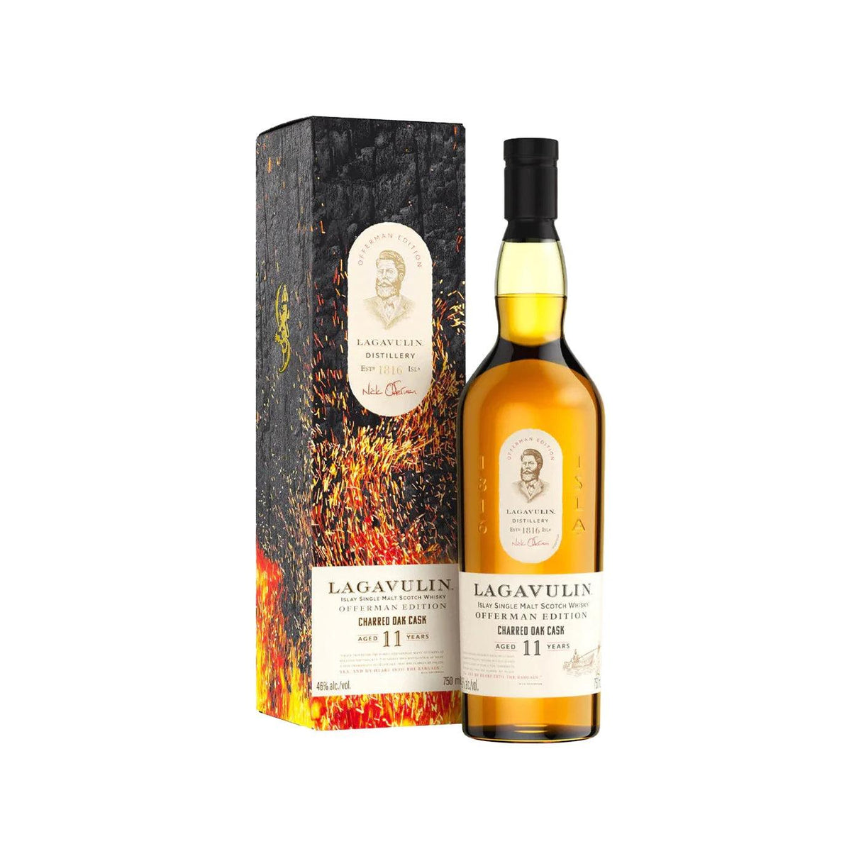 Lagavulin 11 Years Offerman Edition Charred Oak Cask Islay Single Malt Scotch Whisky | Free Shipping on orders $400+